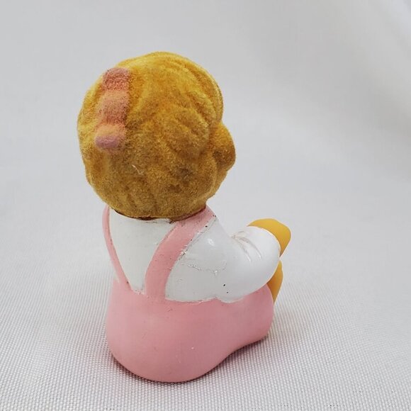 Vintage Berenstain Bears 1989 Sissy Bear Pink Overalls 2.5” Plastic Figure Fuzzy - Picture 6 of 10